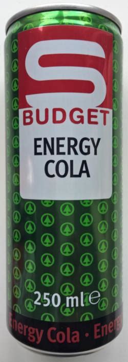 S BUDGET Energy Drink Cola 250mL S BUDGET ENERGY COLA Slovenia