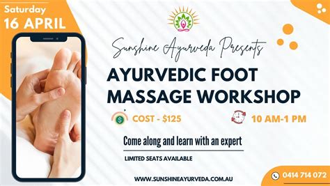 Ayurvedic Foot Massage Workshop Sunshine Ayurveda