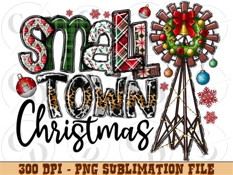 Small Town Christmas Png Windmill Western Christmas Merry Christmas