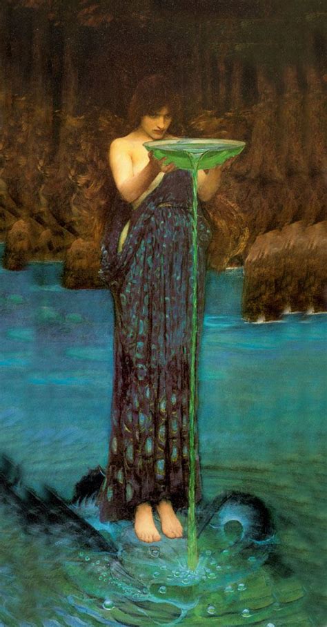 Circe Invidiosa By John William Waterhouse Pre Raphaelite Art Waterhouse Paintings John