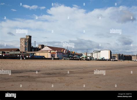 Portobello Beach In Edinburgh Scotland On An Autumn Day In The Uk