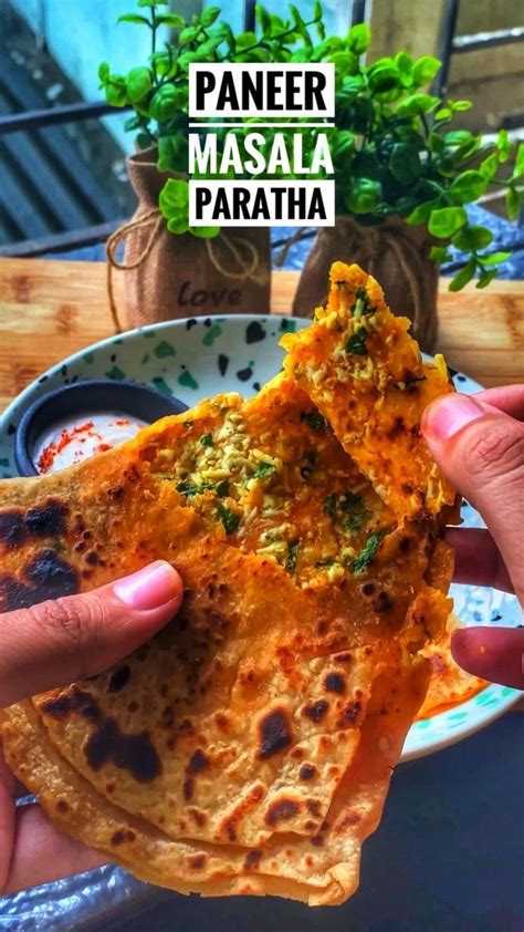 Paneer Masala Paratha! in 2022 | Tastemade recipes, Vegetarian snacks ...