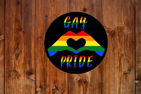 Gay Pride Sticker LGBTQ Sticker Rainbow Flag Sticker Pride Etsy