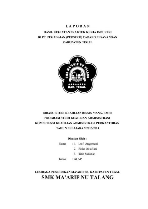 16 Contoh Laporan Pkl Administrasi Perkantoran 2019 Pdf Contoh Proposal