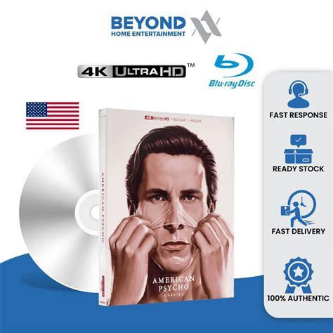 American Psycho Exclusive Steelbook [4k Ultra Hd Bluray] Blu Ray Disc