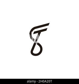 Letter St Linked Monogram Overlap Logo Vector Stock Vector Image Art