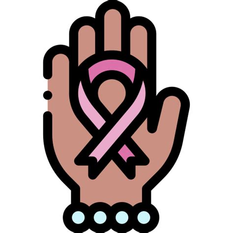 Breast Cancer Detailed Rounded Lineal Color Icon