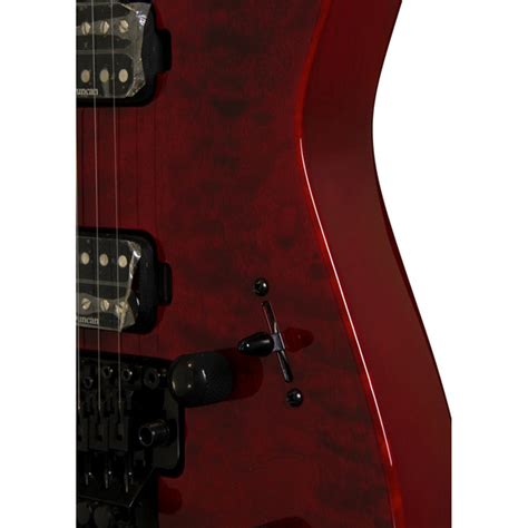 Disc Jackson Dk7q Pro Series Dinky 7 String Guitar Quilt Trans Red Gear4music