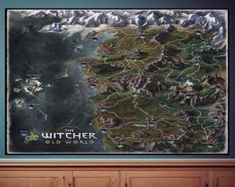 The Witcher World Map The Northern Realms Gwent Deck Map Witcher