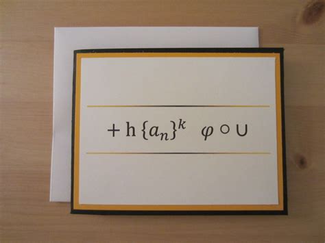 Math Themed Thank You Card By Mathguy1618 On Etsy