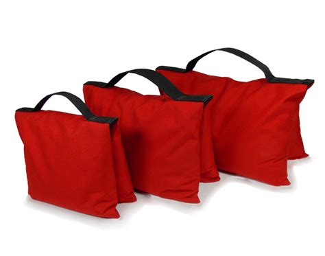 Filled Heavy Duty Saddle Sandbag 25lb Red