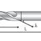 Fresa monobloque CL2 series Carmon de cono cilíndrico de 4 dientes