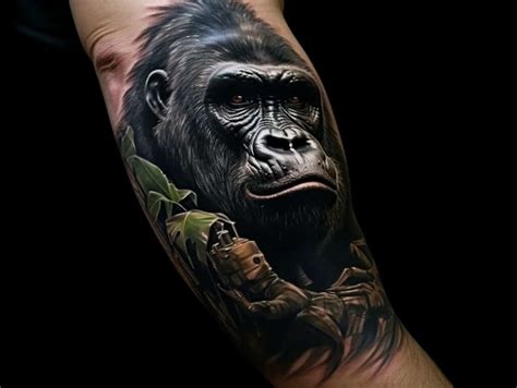 The Mighty Gorilla Arm Tattoo: Designs, Ideas, and More