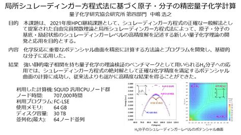 Cybermedia Center Osaka University Blog Archive 局所シュレーディンガー方程式法に