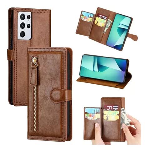 Funda De Cuero Para IPhone Cartera Con Ranura Para Tarjetas Meses Sin