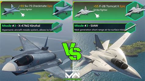 F 28 Tomcat II VS Su 75 Checkmate VIP Strike Fighter Comparison