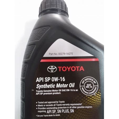 Aceite De Motor Toyota Sint Tico Original