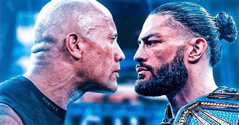 The Rock Roman Reigns | Roman Reigns WrestleMania | The Rock ...