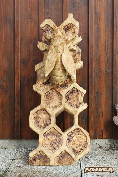 Bee Beehive Bee Material Spruce Motors Ge Wood Carving