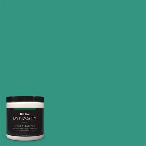 Behr Dynasty Oz P Esmeralda One Coat Hide Semi Gloss Enamel