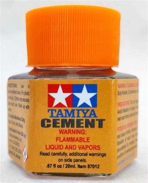 Tamiya Plastic Cement With Brush Applicator 20 Ml Glue Spotlight