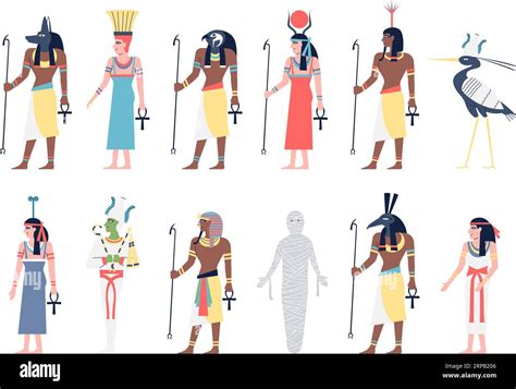 Egyptian Gods Banque D Images Vectorielles Page Alamy