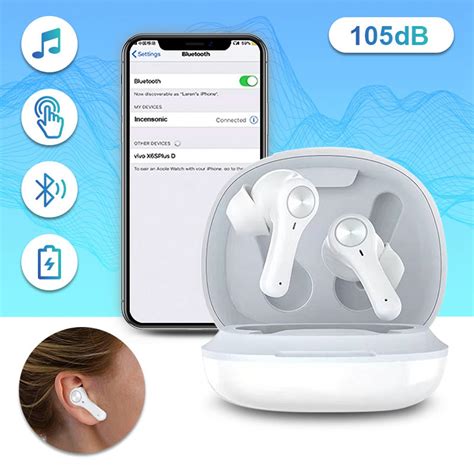 Купить Слуховой аппарат Bluetooth, перезаряжаемые наушники, управление ...