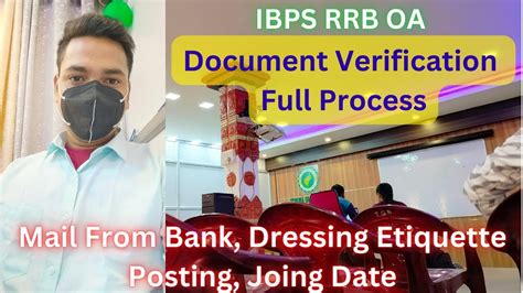 IBPS RRB OA 2022 23 Document Verification FULL Process Dress Code