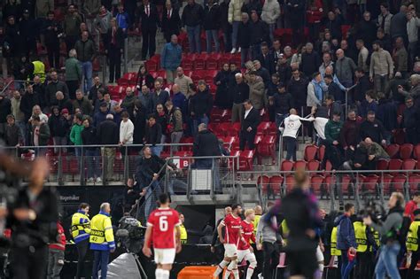 43 Supporters Interdits De Stade à Alkmaar Pays Bas Az Alkmaar 26 Mai 2023 So