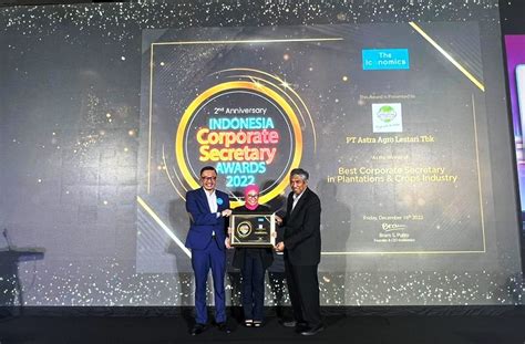 Astra Agro Raih Penghargaan Best Corporate Secretary In Plantations