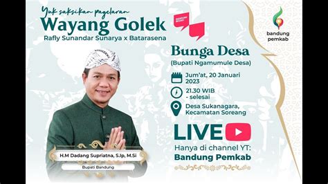 Live Pagelaran Wayang Golek Putra Giri Harja Desa Sukanagara Youtube