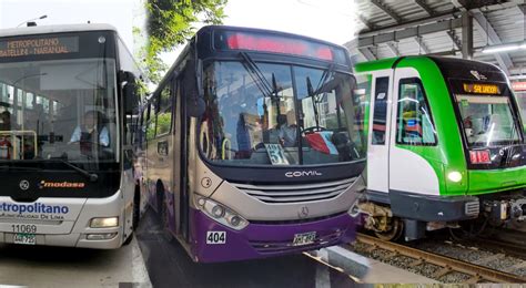 Metropolitano Línea 1 del Metro de Lima y corredores conoce en qué