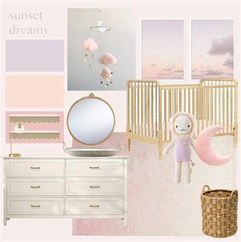 Dreamy Sunset Baby Girl Nursery Tour Abby Saylor Armbruster