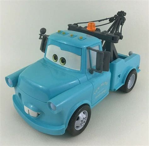 Cars Tow Mater Blue Tow Truck 11" Talking Lights Sound Radiator Springs ...