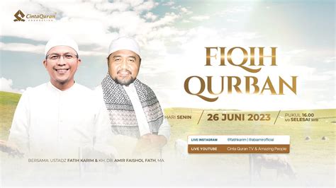 Live Fiqih Qurban Bersama Kh Dr Amir Faishol Fath Ma Youtube