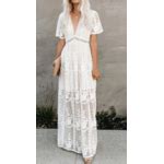 Robe Longue Organza Brod Boho Boheme Chic Dressl Mony Ronyboho