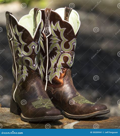 Fancy Western Boots Stock Image Image Of Ride Heels 30209941