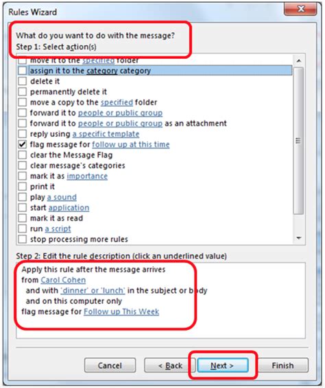 Microsoft How To Create A Rule In Outlook Solo Practice University