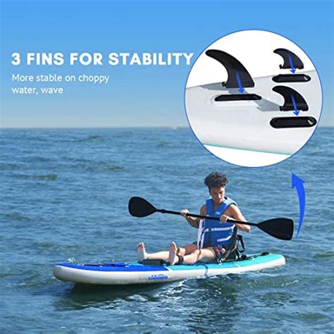 Zupapa Inflatable Paddle Board with Kayak Seat and Complete Accessories ...