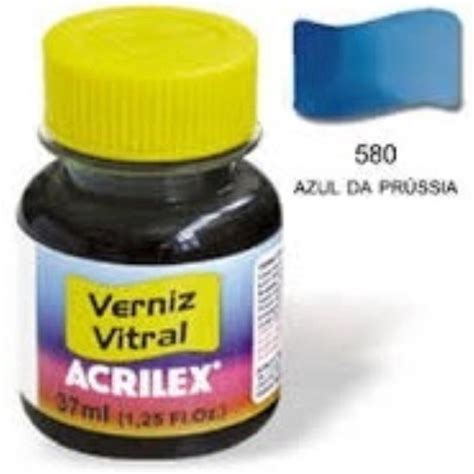 Verniz Vitral Acrilex Ml Azul Prussia Submarino