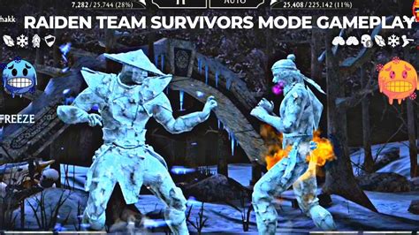 Mk Mobile Raiden Team Survivors Mode Elder Gameplay Youtube