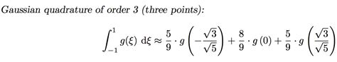 integration - Three point Gaussian Quadrature formula derivation - Mathematics Stack Exchange