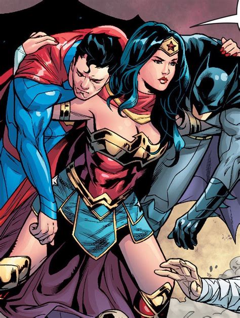 Dc Comics Dc Trinity Wonder Woman Art Superhero Comics Clark Kent