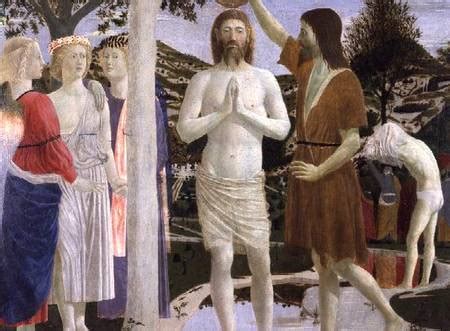 Baptism Of Christ Detail Of Christ Joh Piero Della Francesca