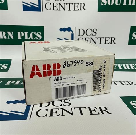 AO845A 3BSE045584R1 Advant 800xA ABB DCS Center