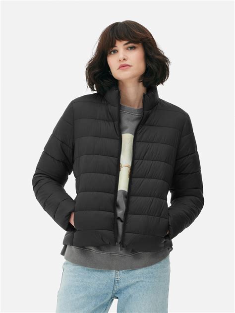 Womens Black Padded Jacket Primark