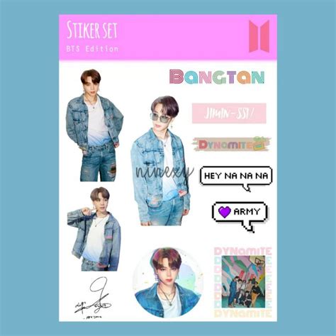 Jual REVERSE BELI 6 FREE 1 Stiker BTS Dynamite JUNGKOOK TAEHYUNG