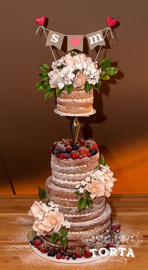 Naked Wedding Cake Cakecentral