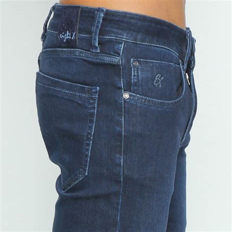 Eight-X | Designer Menswear | Slim Fit Stretch Dark Denim Jeans