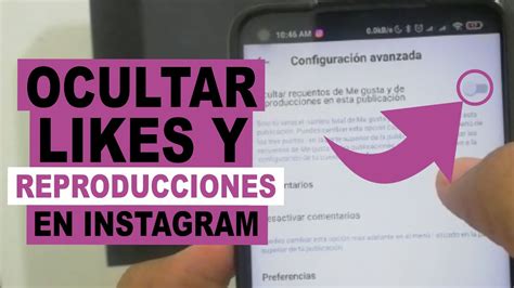 COMO OCULTAR LIKES Y REPRODUCCIONES EN Instagram YouTube